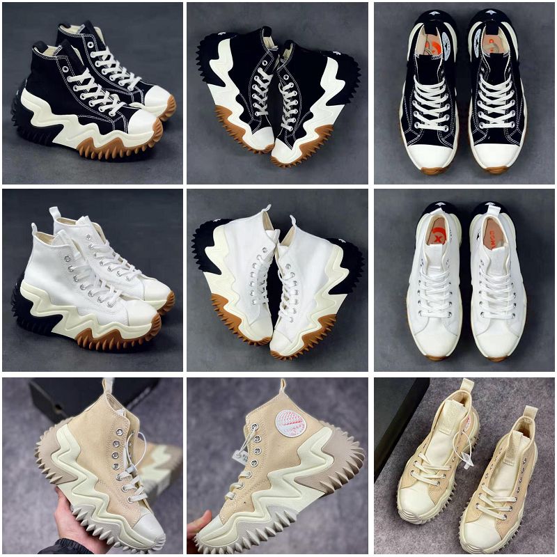 

New arrival women Run all Star Motion canvas breathable high top sneaker Girls fashion Thick bottom platform flat Wedding shoes comfortable sports shoe, #1