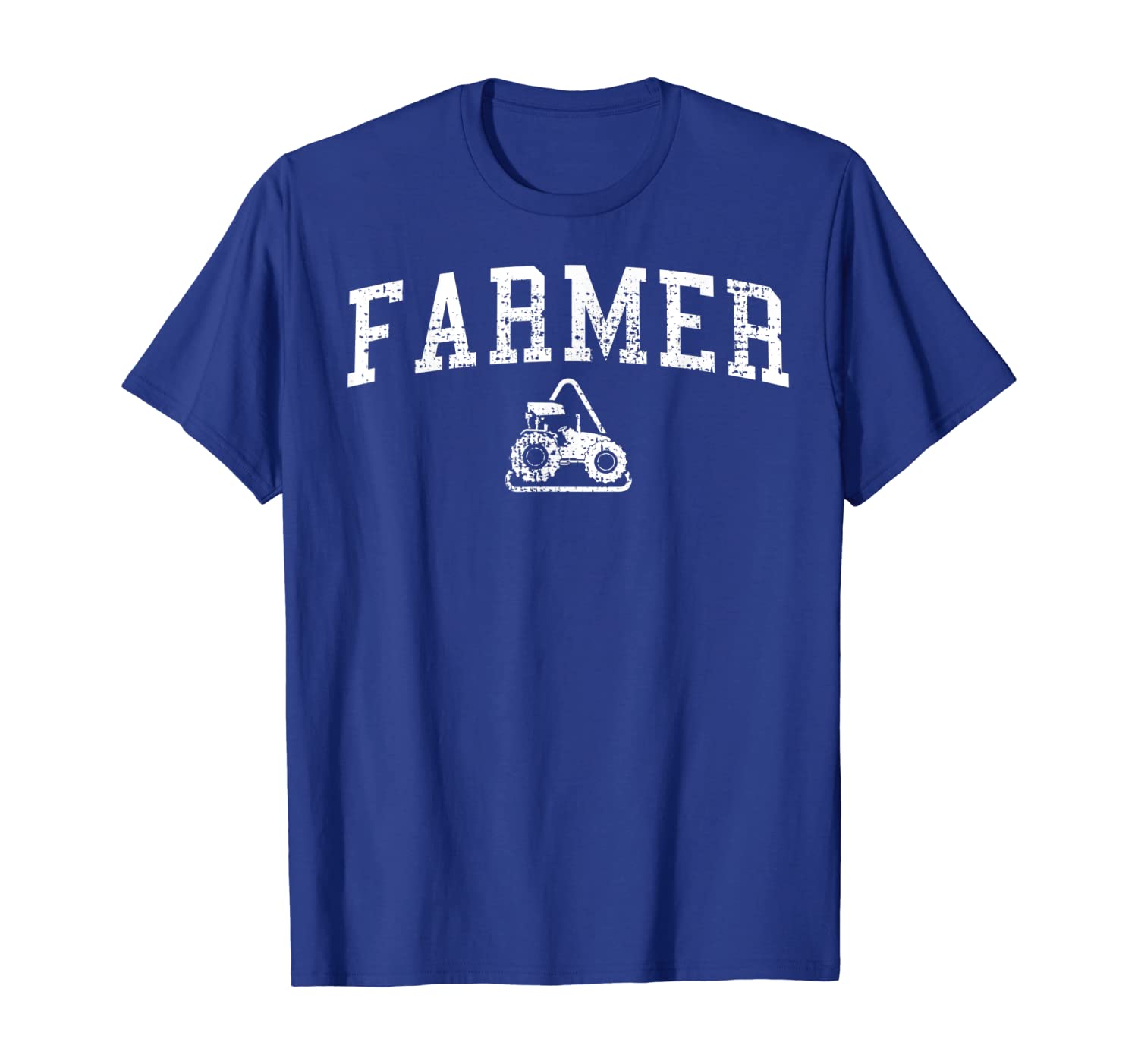 

Farmer T-Shirt Tractor Tshirt Tee, White;black