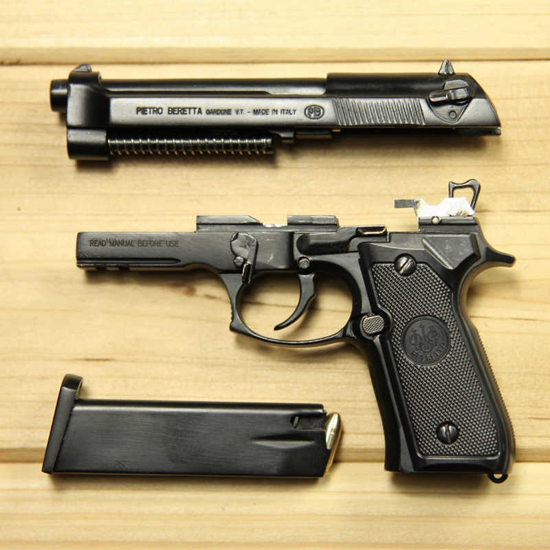 

1: 2.05 alloy Empire throwing shell model metal Beretta m92a1 detachable and non launching