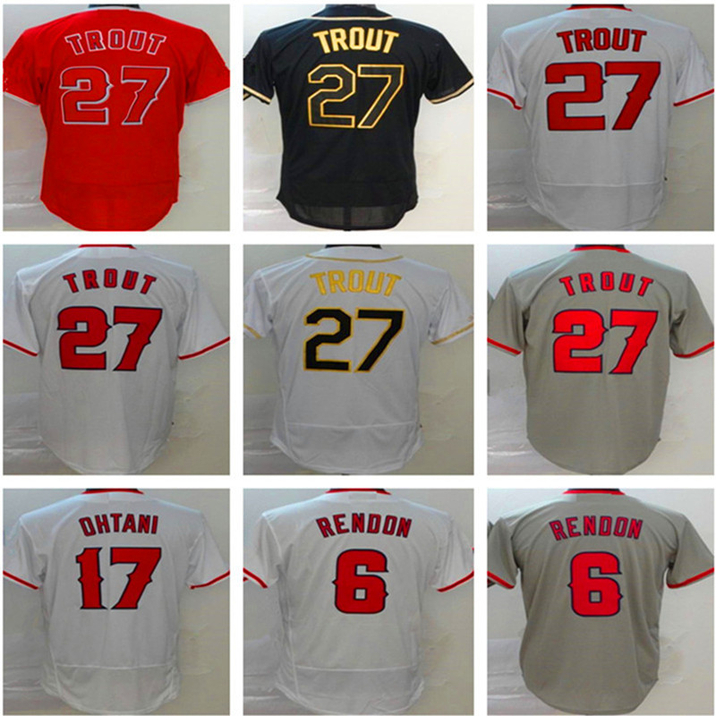 

2021 Custom 27 Mike Trout Jerseys 6 Anthony Rendon Jersey 37 Francisco Arcia 17 Shohei Ohtani 5 Albert Pujols Simmons Buttrey Marte Jim Johnson Calhoun Baseball Wear, Youth's color 4