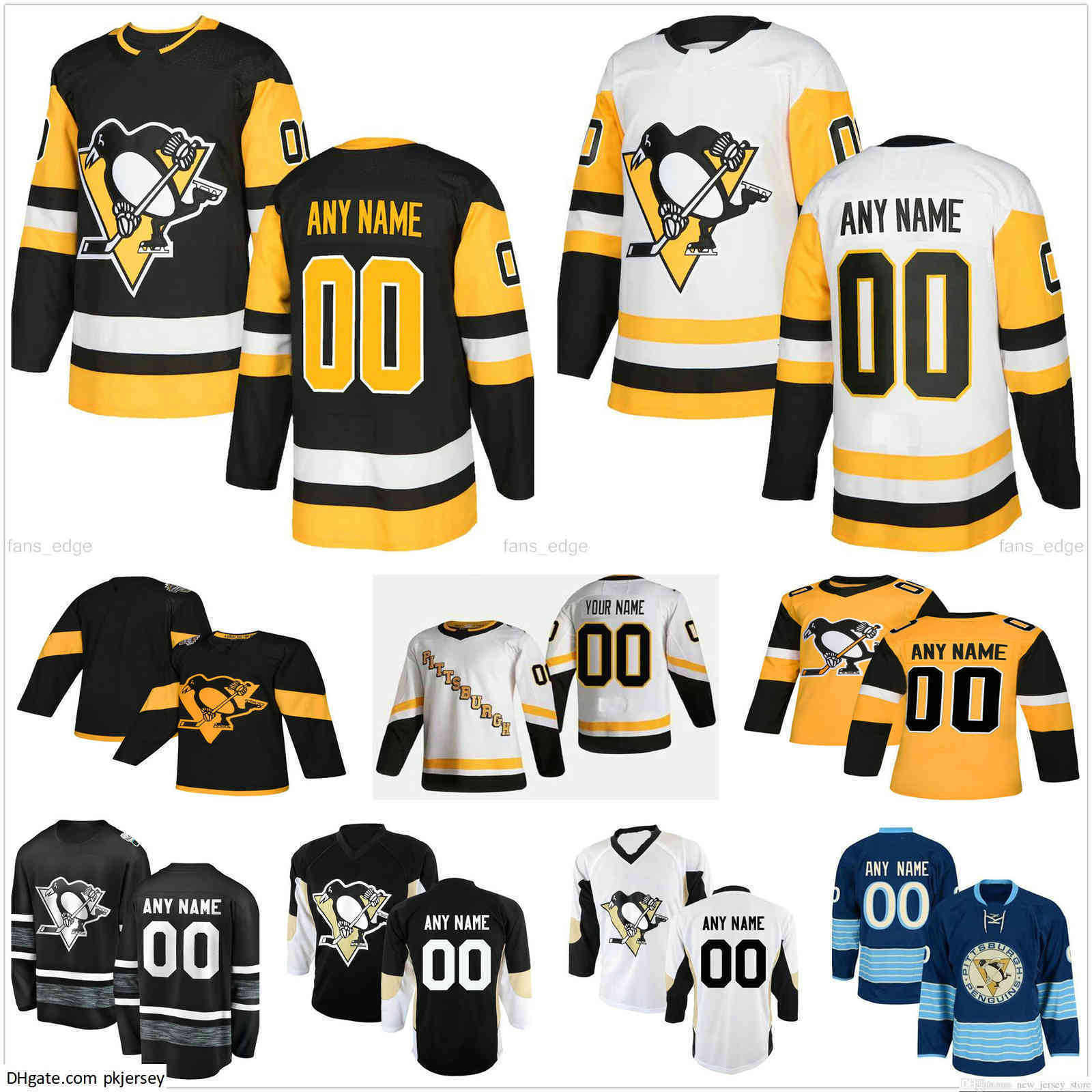 

Custom Men Woman Kids Youth Pittsburgh Penguins Juuso Riikola Kasperi Kapanen Marcus Pettersson Mark Jankowski Maxime Lagace Ice Hockey Jerseys, Black;red
