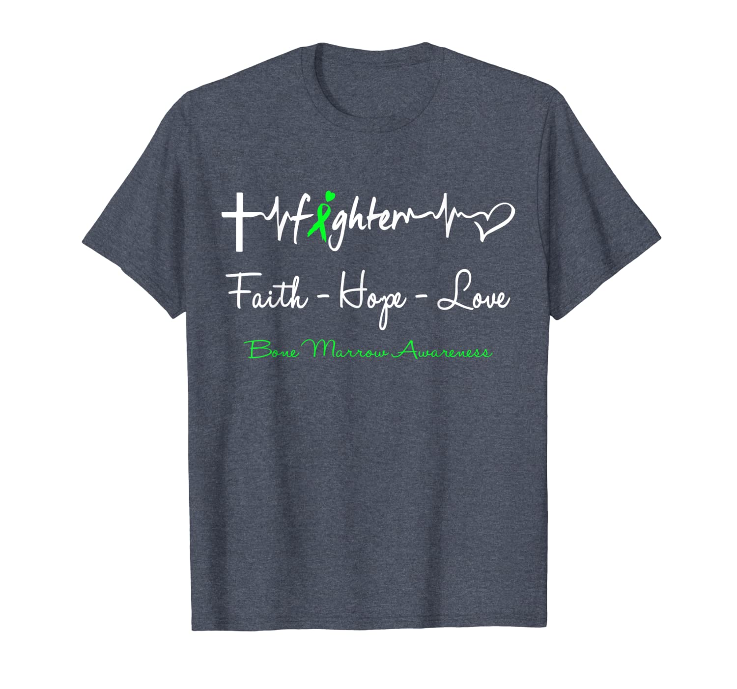 

faith hope love bone marrow fighter shirt for women men, White;black