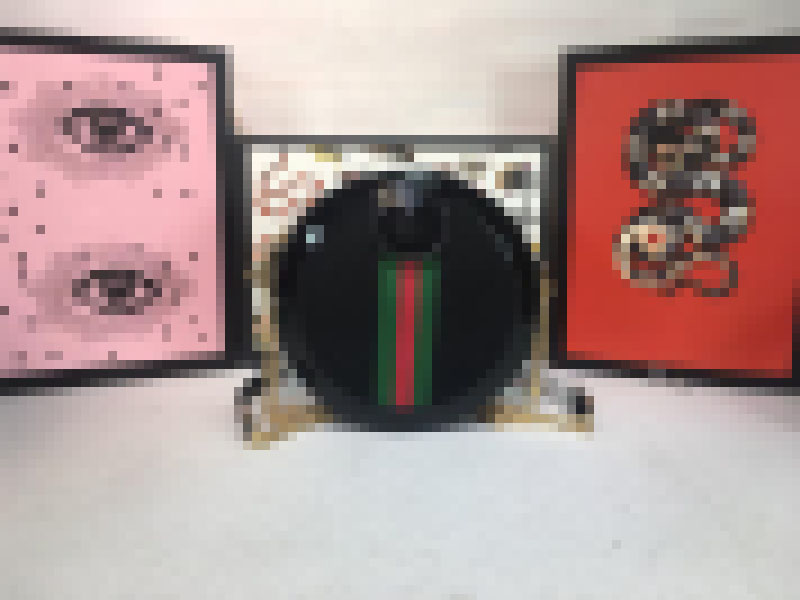 

Ophidia Mini Round bag Leather Black Size:18*18*4.5cm