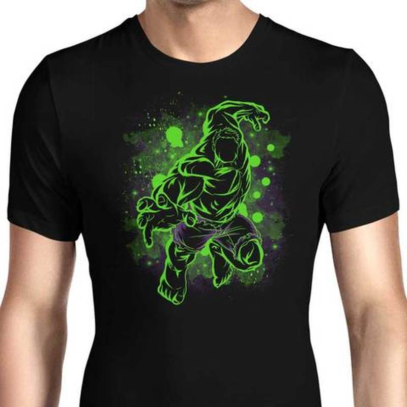 

European Style Green Monster Pattern Ins Wind Round Neck Men's and Women's Short-sleeved T-shirts Are Comfortable and Loose, White;black