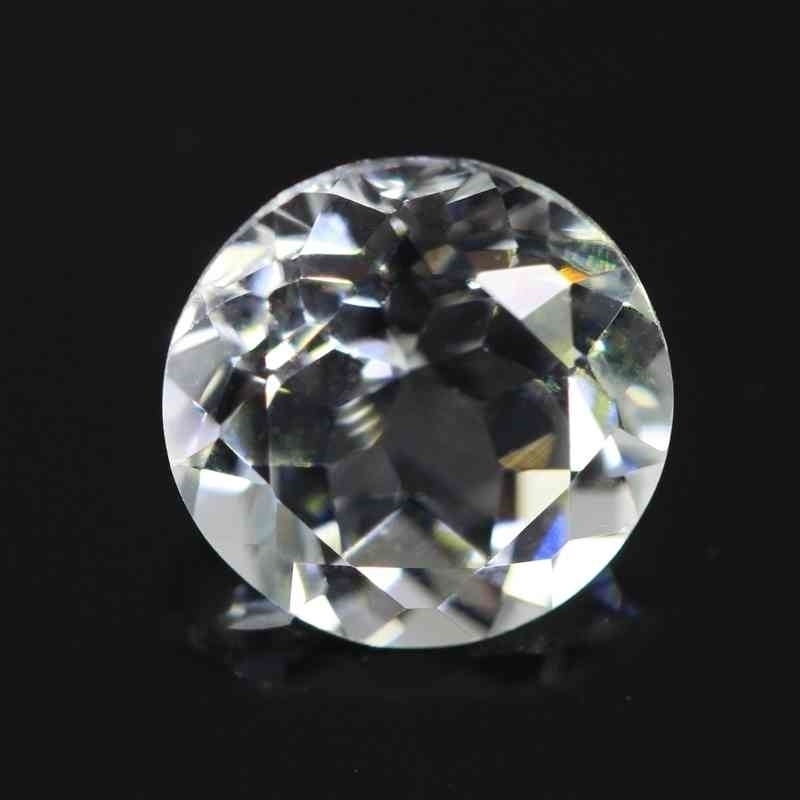 

White Round Cut Loose Natural Topaz Stone Beads For Jewelry Making 2.3-12mm AAAAA