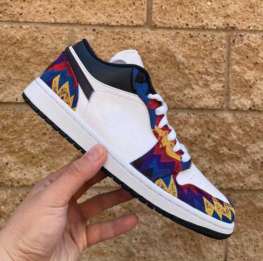 

Jumpman 1 Low 'Sweater' Basketball Shoes Womens Mens Sneakers Fashion Sports Trainers, Camouflage