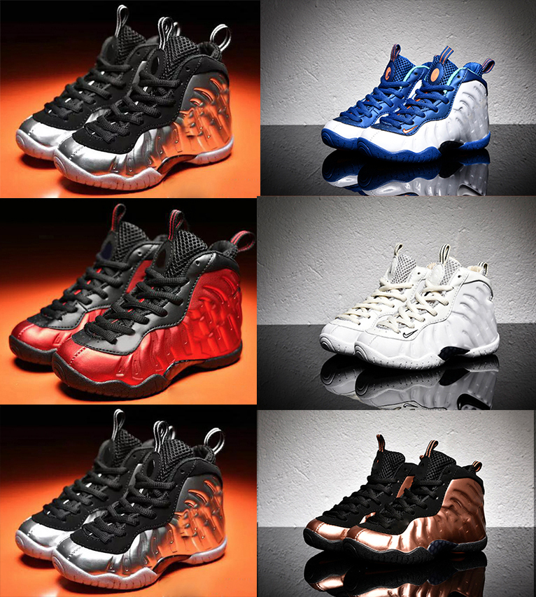 

kids penny hardaway basketball shoes foam one pro sneakers youth boys girls trainer birthday gift Red black gold, Shoelace