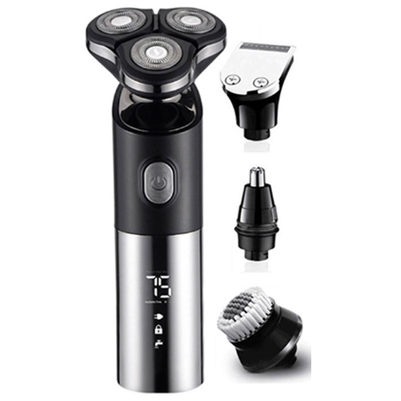 

3 in1 multifunction Pro wet dry use electric shaver beard trimmer rechargeable razor for men shaving machine facial grooming set