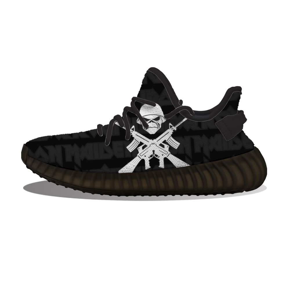 

Wholesale Custom Running Shoes Music Band Logo Iron Maiden Music Logo fun printing men's women's classic slip customized leisure R