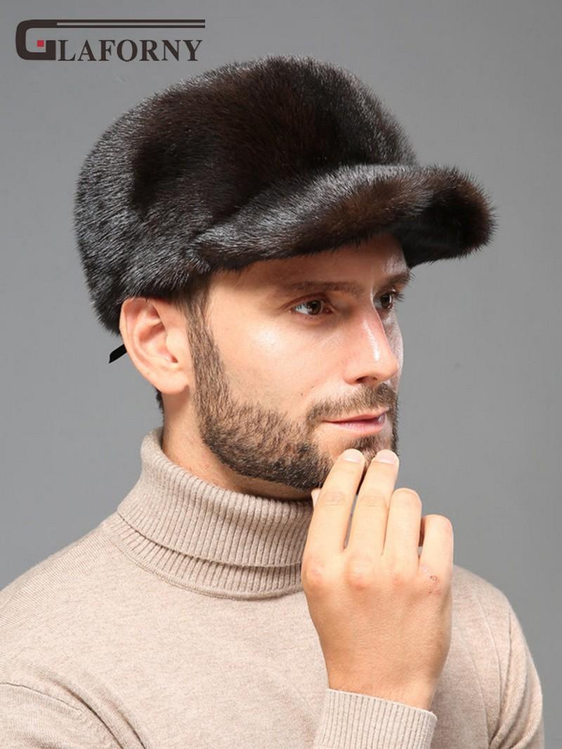 

Visors 2021 Glaforny Solid Cap Man Winter Whole Ear Protection Hat Male Flat Top Peaked Baseball, Blue;gray