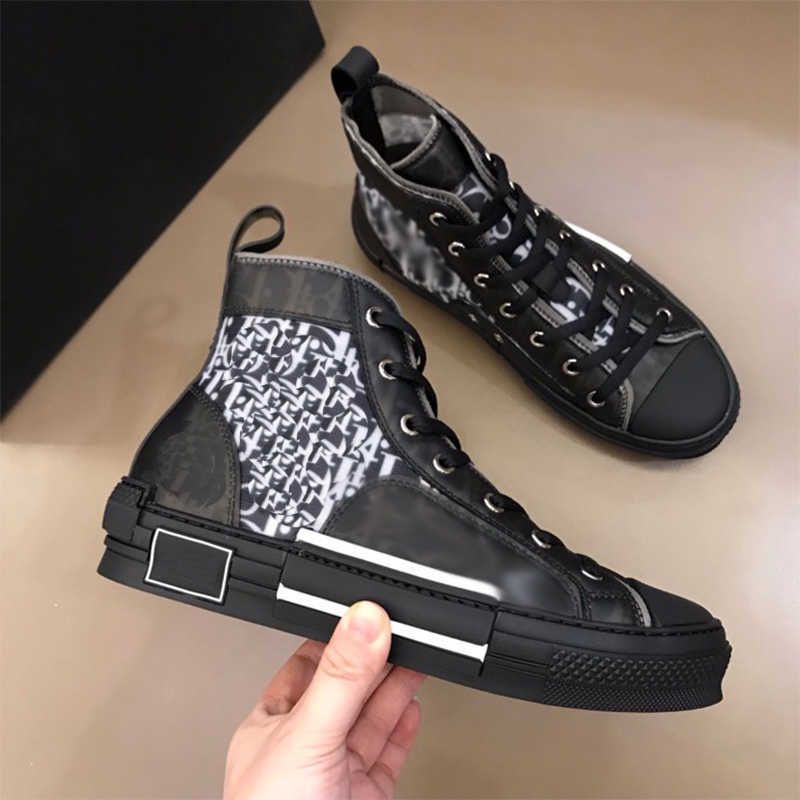 

Top Quality Men Womens B23 Oblique Technology Casual Shoes Outdoor Luxury Designers Canvas Sneaker Fashion Platform Flat Breathable Trainers, 22