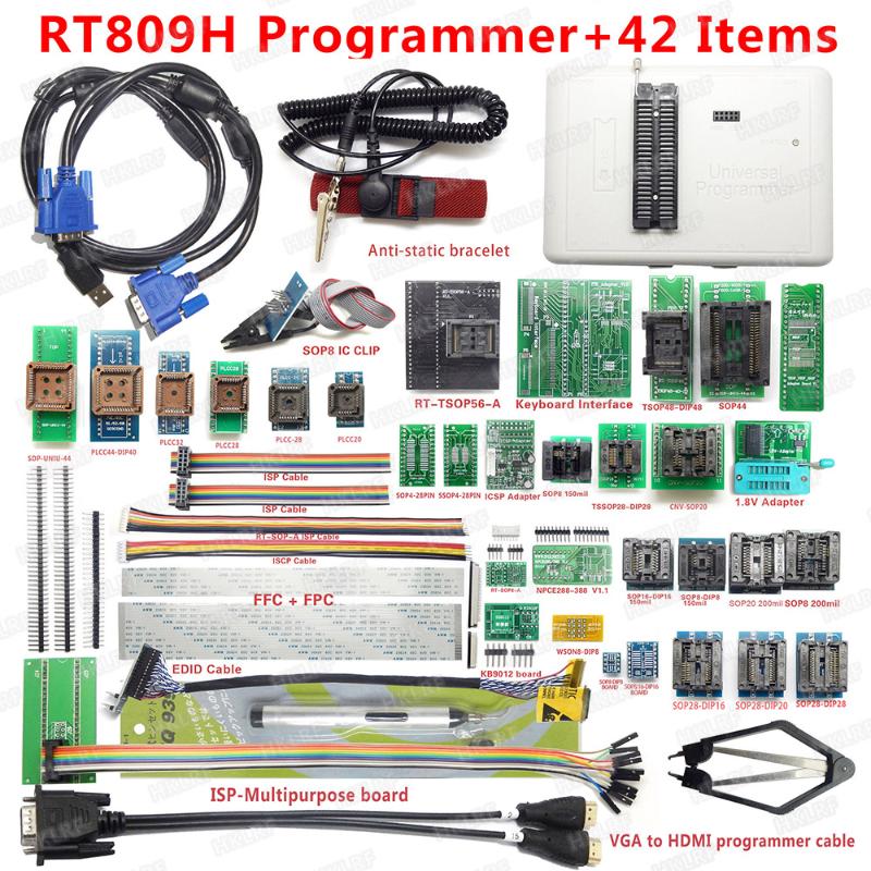 

Integrated Circuits 100% Original RT809H Universal Programmer EMMC-Nand FLASH USB 42 Items