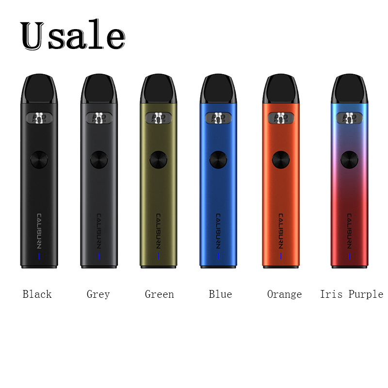 

Uwell Caliburn A2 Pod Kit with 520mAh Built-in Battery 2ml Cartridge 0.9ohm UN2 Meshed Coil 15W Visible Window Vape Device 100% Original, Mixed - leave us message