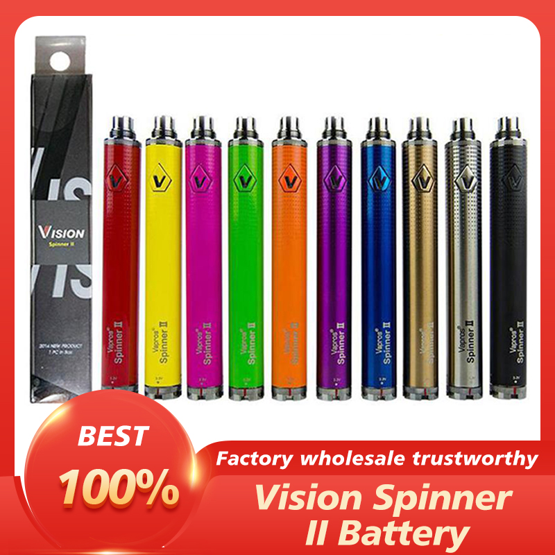 

Vision spinner 2 II 1600mah Ego C twist Vision2 Battery E Cigs Electronic Cigarettes atomizer Clearomizer Colorful DHL EC003 High Quality Factory Wholesale