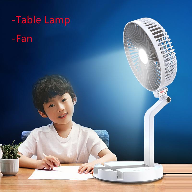 

Electric Fans Table Lamp Mini Fan Foldable Portable Handheld Multiple Adjustable Hang Cooling USB Office Desktop Rechargeable
