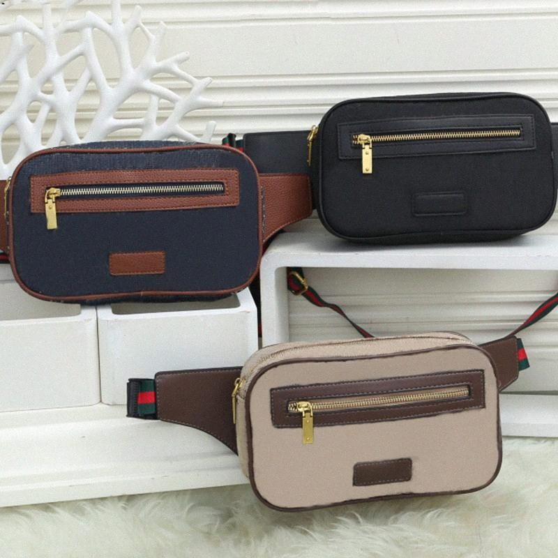 

Luxury Designer Retro Print Striped Waist Bags Handbags mini Cross Body Newest waist belt bag men Fanny Pack different style wholesale B8B1#