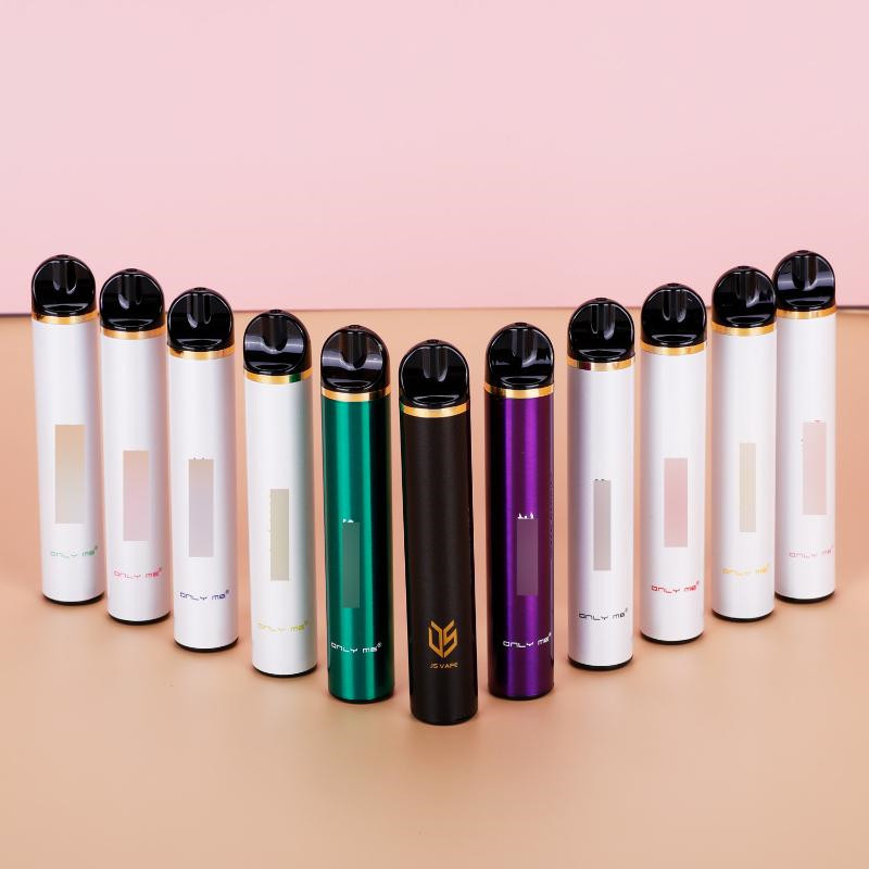 

100% Original JS Vape Only me Electronic Cigarettes Disposables starter kit pen 1500 puffs 6ml Pre-Filled 1000mAh Battery 16 colors vapors wholesale