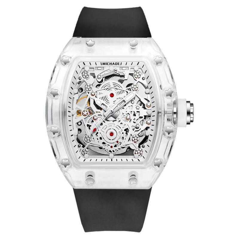 

Fashion Luxury Mechanical Men's Watches Top Brand KIMSDUN Sports Automatic Waterproof RM Same Style Male Clock Montre Homme Wristwatches, Slivery;brown