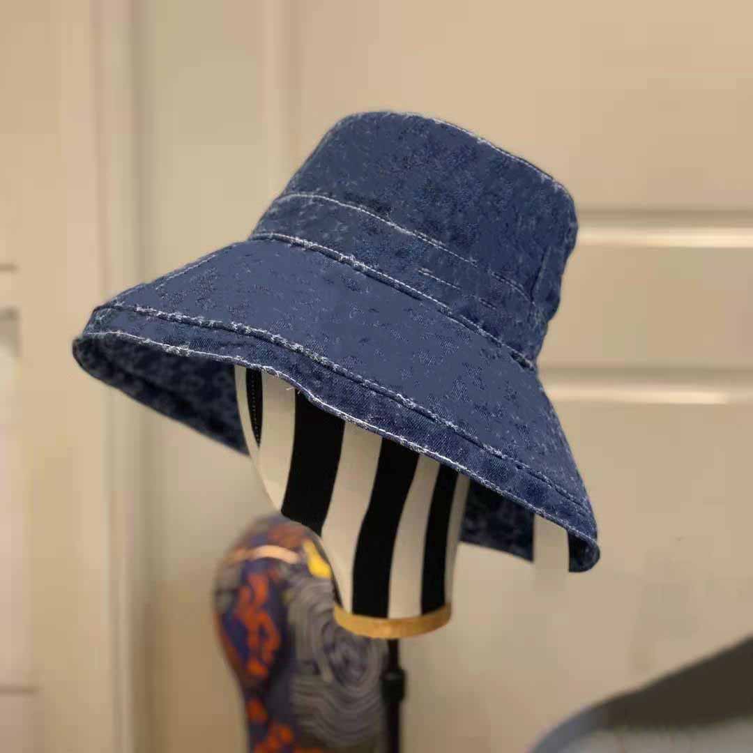 

luxury Wholesale-Summer SunBucket Hat Protection Fishing Brand high quality Pure color letters Bob Boonie Bucket Hats Summer caps bb95, Customize