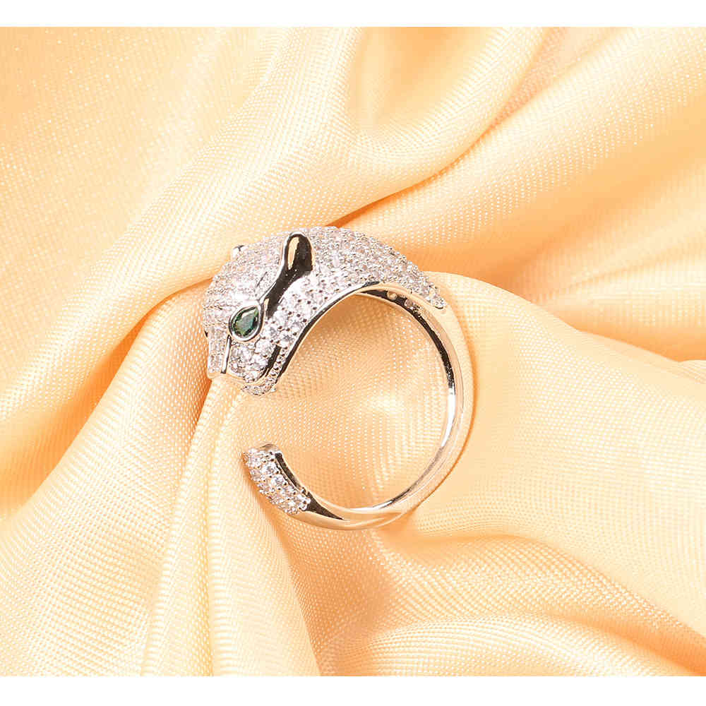 

diamond Sun cloud leopard personality exaggeration ring inlaid