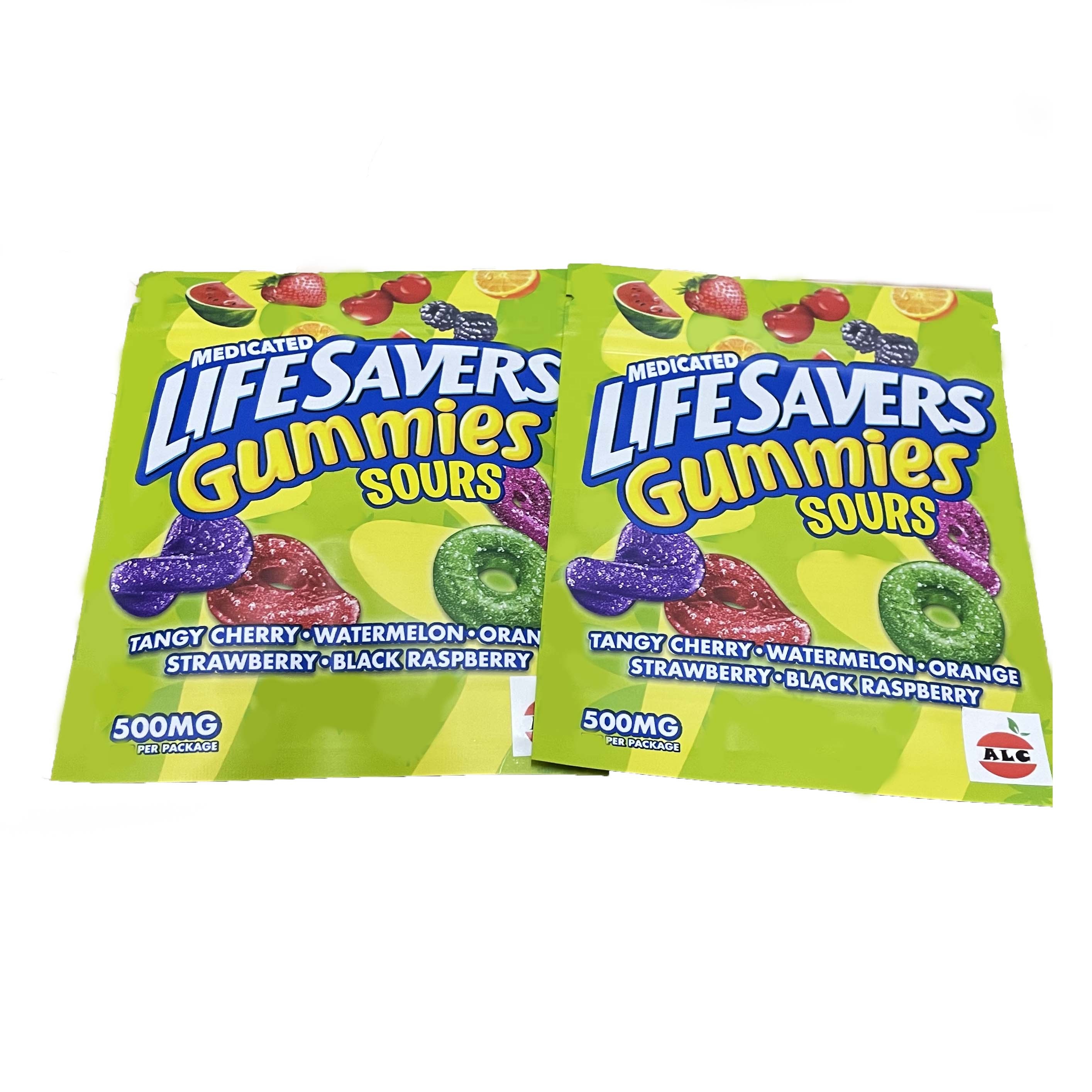 

lifesavers gummies sours Packaging Bags 500MG sour punch bites Zip Lock Edibles Retail Candy Gummy Bag Dry Flower SmellProof Mylar edible