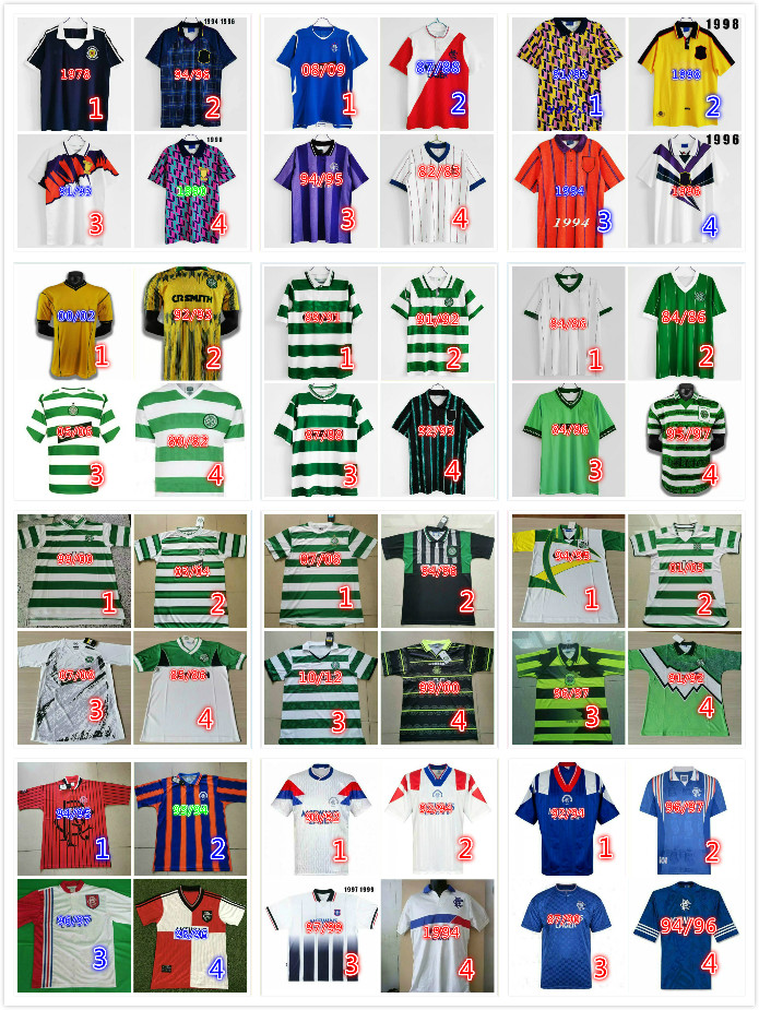 

Retro 93 94 Glasgow Celtic soccer jerseys 82 83 87 88 90 1992 1994 1995 96 97 99 2000 2002 Vintage GASCOIGNE MCCOIST Classic Scotland LARSSON football shirts