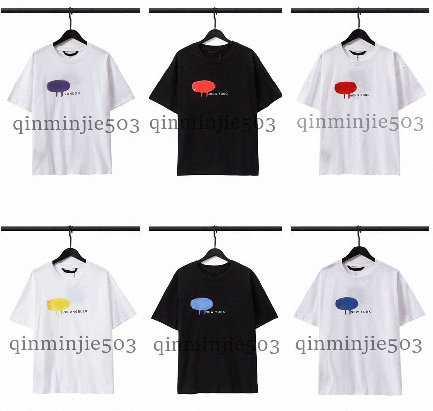 

palm mens t shirts designer tshirt summer shirt womens top angels tees short sleeve T-shirt palms city alphabet print clothing crew neck doodle Sleeved