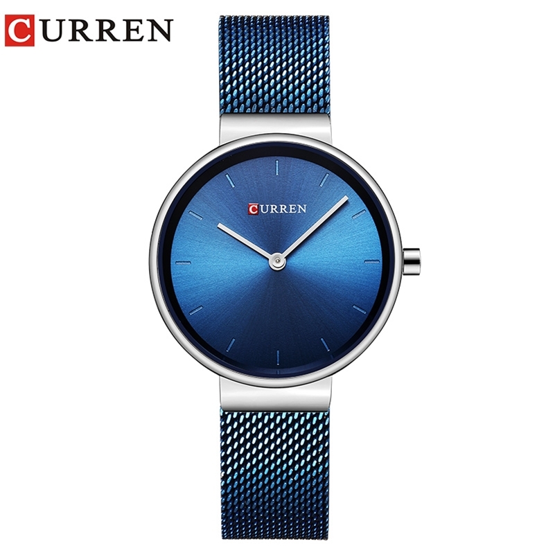 

CURREN Women Fashion Wristwatches Ladies Stainless Steel Band Women Dress Watches Female Quartz Watch Relogio Feminino 210517, Rose brown