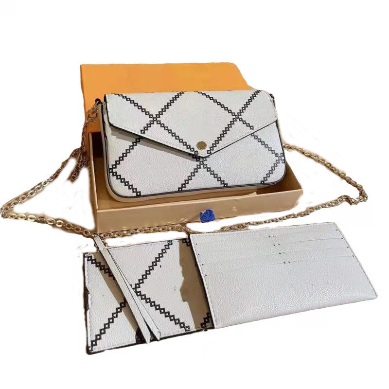 

Bag Envelope Calf Leather Designer Purses Handbags Handbag Shoulder Women Luxury Bags Woman Removable Pockets Chain Envelope Pouch Triad Printed Package, Customize