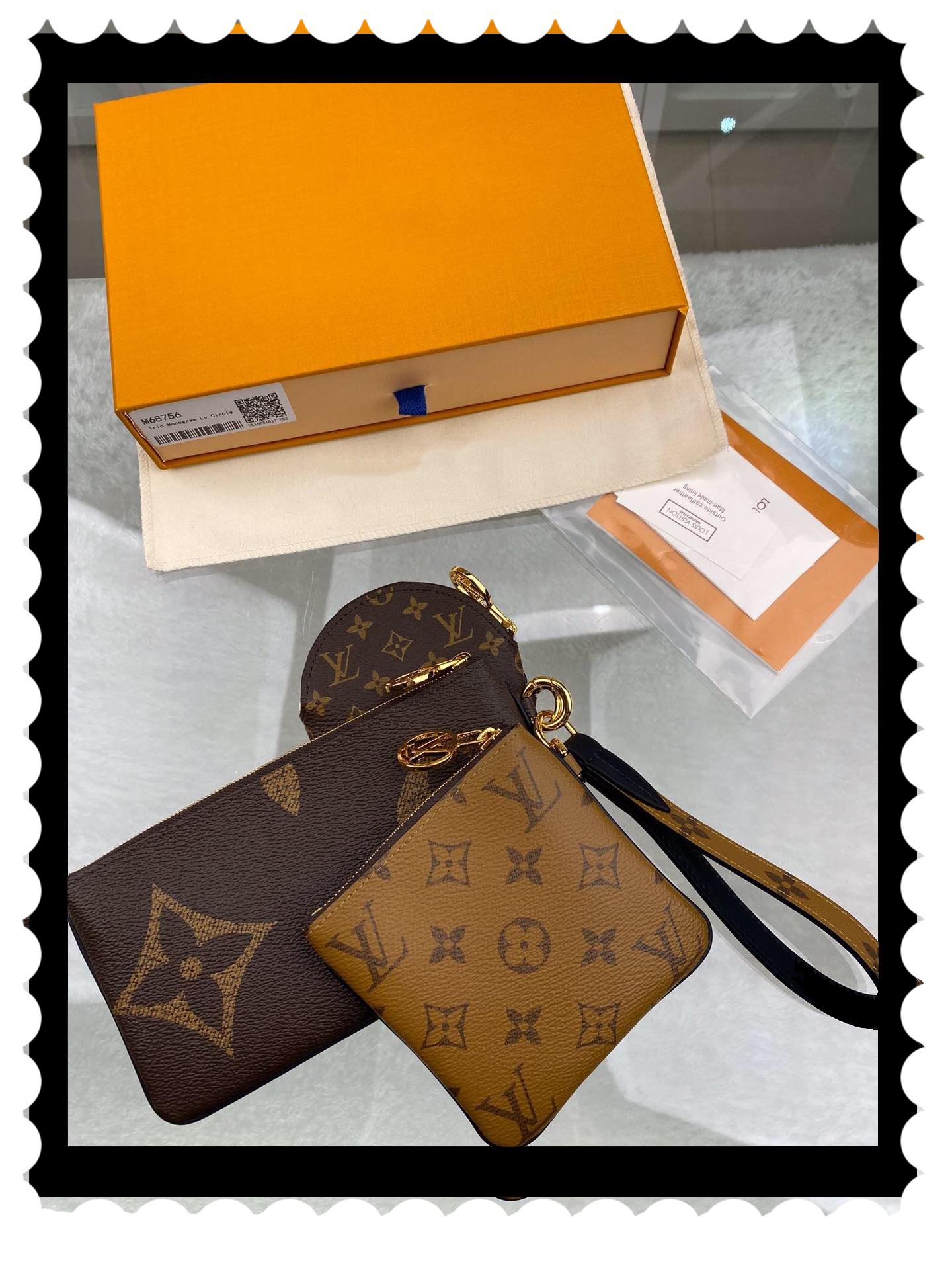 

lv LOUIS BAG VITTONLuxury designer Designers hot Paris Sale 3 piece set bags women handbags purses tote bags Coin Purse, Red;blue