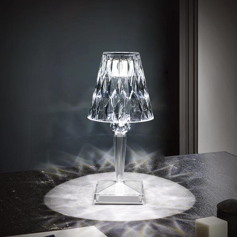 

Crystal Diamond Table Lamp Bedroom Bedside Net Celebrity Will Decorate The Atmosphere Light Night Light
