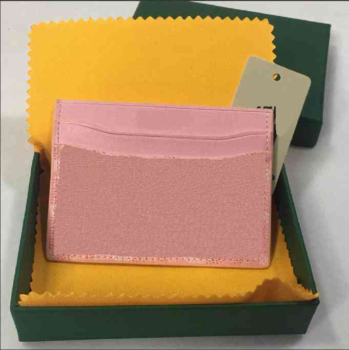 

Bags luxury Designer Top quality goya Card Holder Genuine Leather Marmont G purse Fashion Womens men Key Ring Credit Coin Mini Wallet Brown, Box