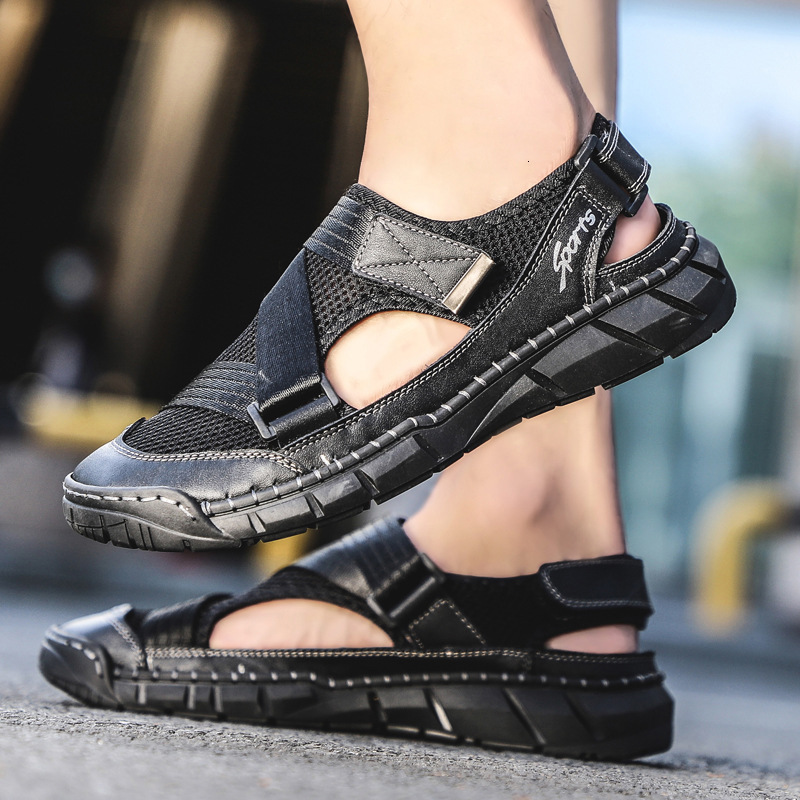 

Slippers Sandals men's summer fashion Baotou beach shoes plus large size 48 sandals KGFR, 1# shoe box