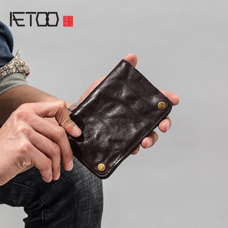 

Retro Men's Short Leather Wallet, Vertical Buckle Trendy Wallet Wallets, Red;black