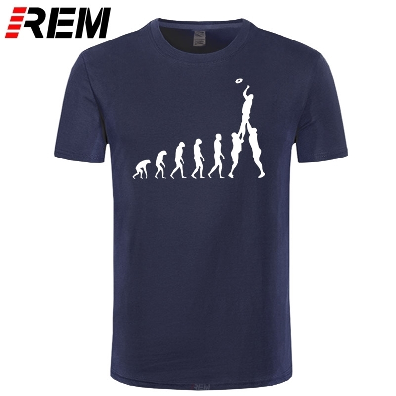 

Rugby Evolution of Man T-Shirt Funny Printed T Shirts Men Short Sleeve Cotton Male Tops 210409, Maroon white