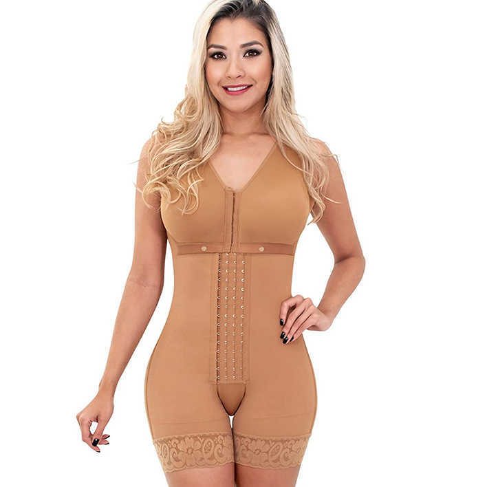 

Shapewear For Women HOOK Woman Wear Bodysuit Bodyshaper Waste Trainers Body Women's Binders and Shapers Intimates, Beige