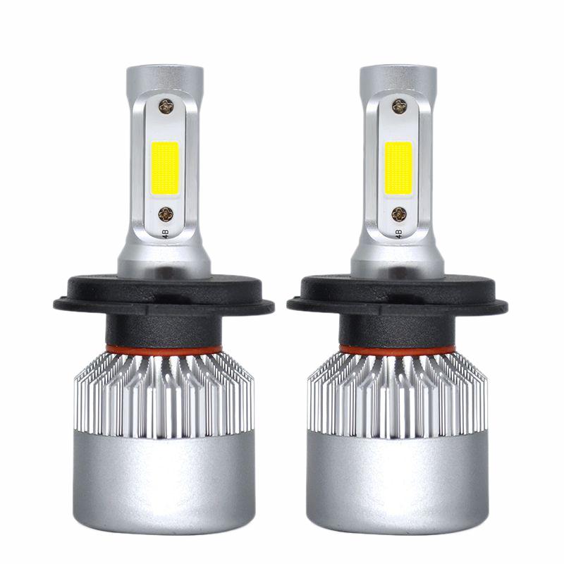 

Car Headlights 2x S2 H4 5600Lm Cob Led Headlight Bulbs Fog Lamp 6500K