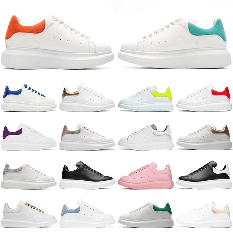 

2021 Fashion Triple Black White Running Shoes Off Mens Women Oversized Alexander Espadrille McQueens Pink Beige Trainers Flat Platform Sneakers, #a4