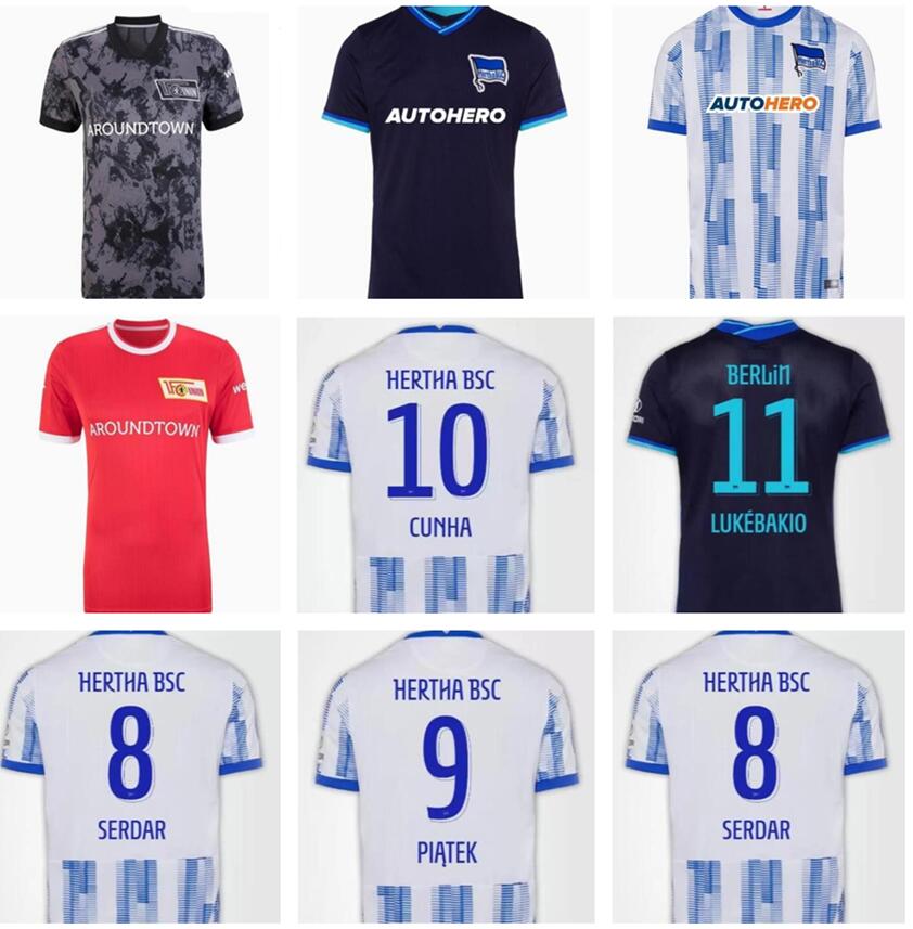 

21/22 Hertha BSC Berlin Soccer Jerseys KRUSE Haraguchi TRIMMEL ANDRICH FRIEDRICH 2021 2022 Union PIA TEK CUNHA SELKE KHEDIRA CORDOBA jersey football shirts Männer