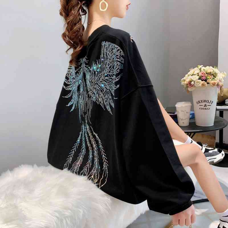 

Korean minority design sense women's sweater 2021 spring autumn new net red large loose and versatile coat fashion, Black