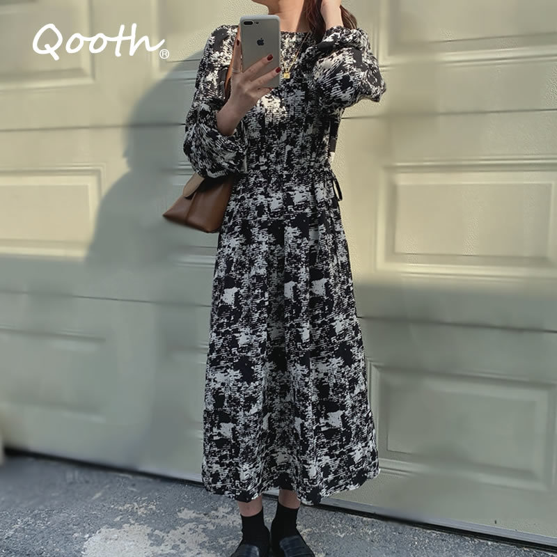 

Women A line Dress Elegant Korean Loose Janpan Harujuku Kawaii Long Sleeve ins Dresses O-neck Casual Long Dress Vestidos QT289 210518, Yellow
