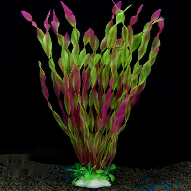 

Decorations Aquatic Fish Tank Landscape Aquarium Decor Green/Purple Artificial Plastic Water Grass Plant Beautiful Ornament Decoration