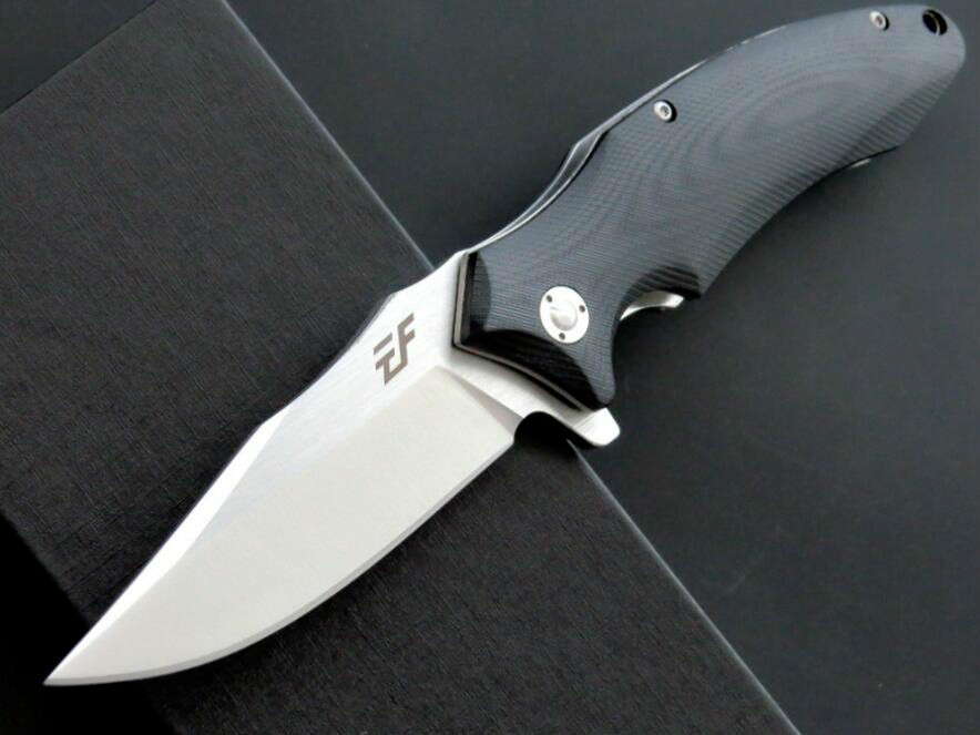 

eafengrow EF339 9 cr18mov G10 handle CNC ball bearing system folding knife Pocket Knife Survival Knife Xmas gift