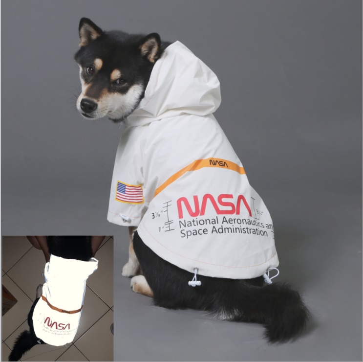 

Windproof Rainproof Reflective Spacesuit Dog Apparel Dogs Raincoat Hooded Jacket Pet Clothing Coat White Clothes Sweatshirts For Large Pets Hoodies Windbreaker