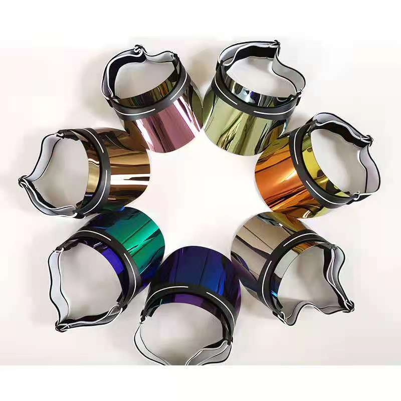 

Designer men's and women's lens UV protection sun hats outdoor sports empty top hat PC