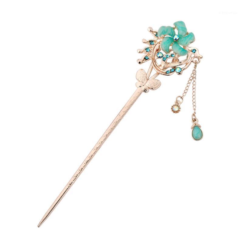

Hair Clips & Barrettes 15cm Classic Rhinestone Floral Stick For Women Pearl Luxurious Jewelry Wedding Female Accessories Woman Hairpins 2022, Golden;silver