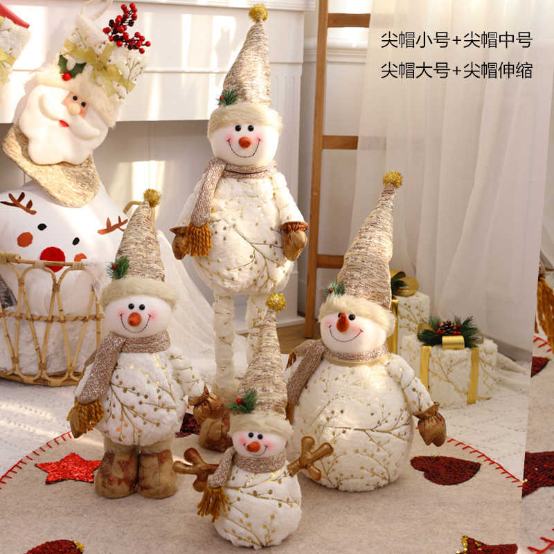 

Santa Claus Snowman Alpaca Elk Christmas Decorations for Home New Year Christmas Doll Home Figures Ornaments merry christmas H1020