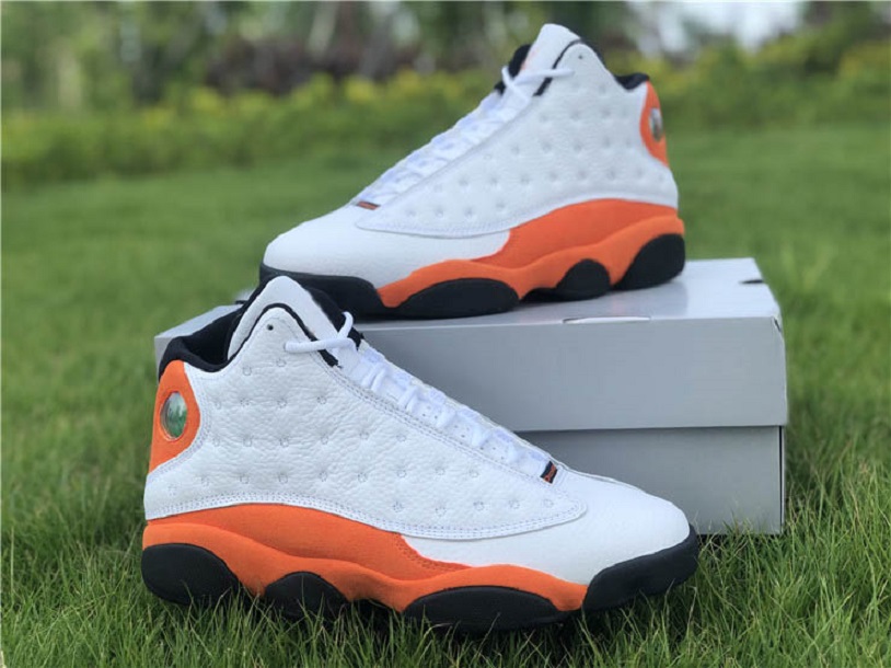 

13 Starfish men Shoes Blue Grey-White Black Basketballshoes 13s Red Flint Lucky Green sneakers Raging Bull DB6537-113 With Box, 03