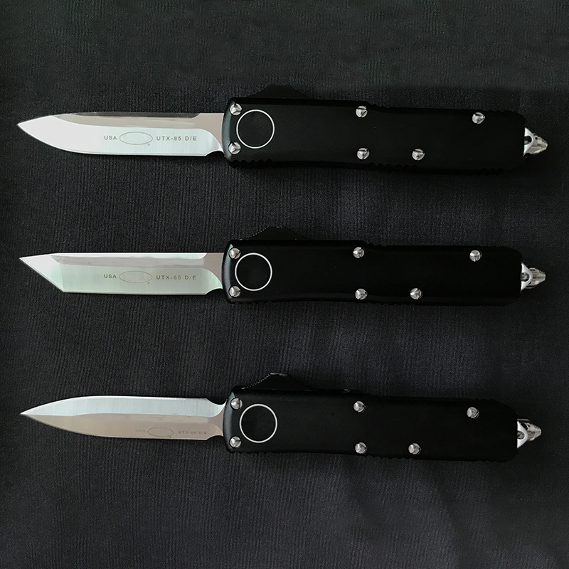 

Micro UTX-85 Folding Knife High quality hardness D2 Blade Aluminum Handle OutdoorSelf defense Camping Knives pocket EDC tool