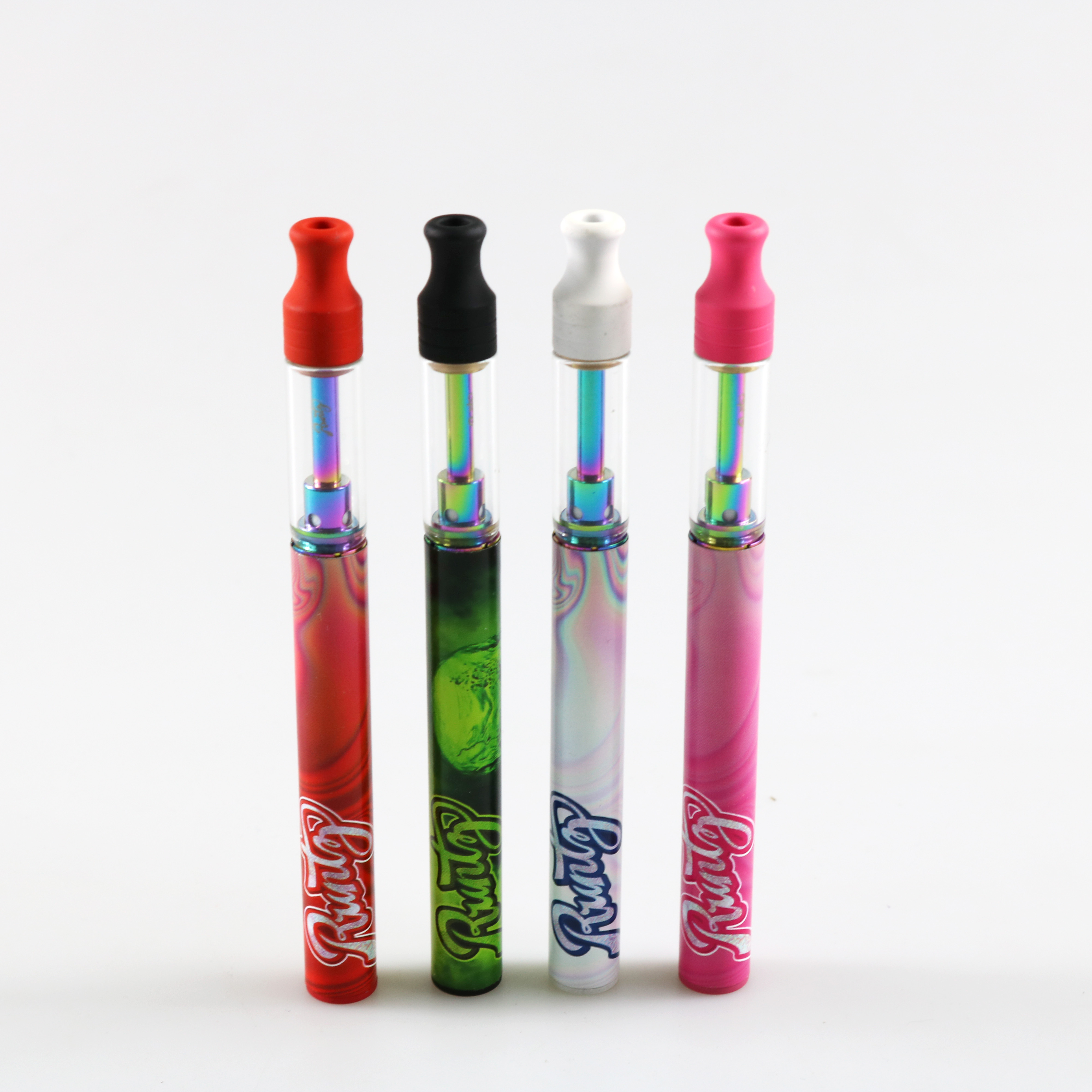

Runtz Disposable Vapes Pens Cartridges 510 Thread Carts E cigarette Packaging Rechargeable Battery Ceramic Coil Cart 0.8 ml Thick Oil Vaporizer 6 flavors